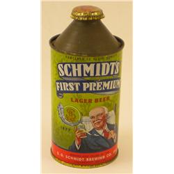 Schmidt's Lager Beer Cone-Top Can