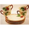 Image 6 : Four Franciscan Ware Apple Pattern Cups & Saucers