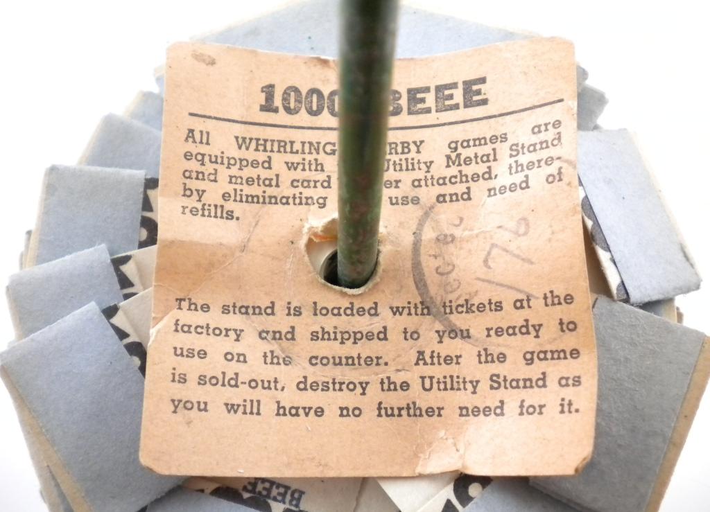 Whirling Derby Pull Tab Gambling Game