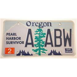 Pearl Harbor Survivor License Plate