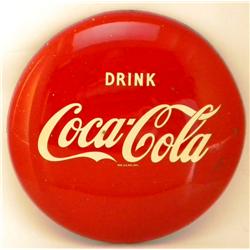 16" Coke Button Sign, Hard-to-Find Size