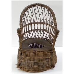 Wicker Potty Chair