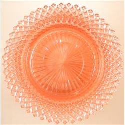 Seven Miss America Pink Depression Glass Sherbert Plates