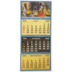 American Maize Products 1949 Calendar