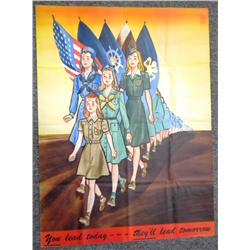 Vintage Girl Scout Poster