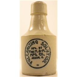 Stoneware Bottle of Vulcanizing Solution, Ohio