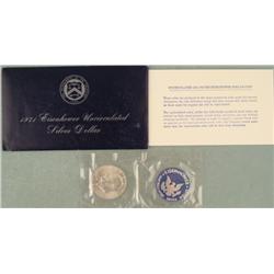 1971 S Blue Ike Dollar Original US Mint Package Silver