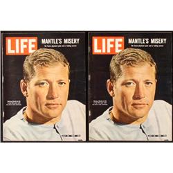 2 LIFE Magazines July 30, 1965 Mickey Mantle Baseball