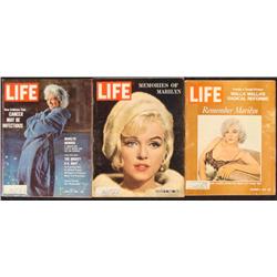 3 LIFE Magazines w/ Marilyn Monroe 1962, 1972