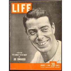 LIFE Magazine Joe DiMaggio Yankees August 1, 1949