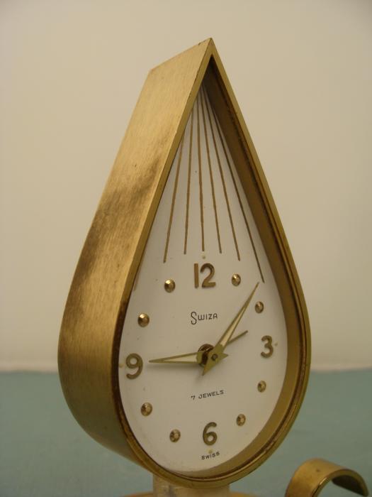 Swiza Mid Century Modern Vintage Swiss Candle Clock
