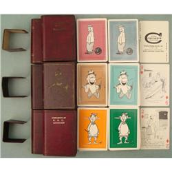 6 Vint Sports Humor Playing Cards Fishing Golf Bowling