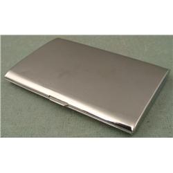 Vintage 1941 Art Deco Stainless Cigarette Case Oc Japan