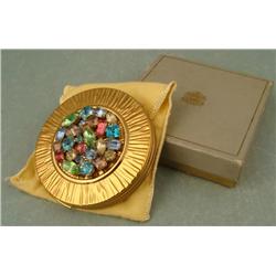 Evans Vintage 1950s Jeweled Compact Fifties