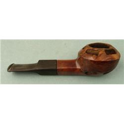 Century Old Imported Briar Pipe Italy -Rare Cut Design
