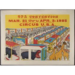 CFA Convention 1985 Vintage Circus Poster