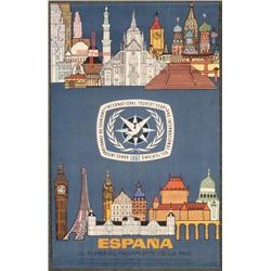 Tourist Year Spain Travel Poster Orig Vintage 1967