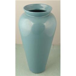 Large Haeger Pottery Teal Blue Vase 1980s Decor