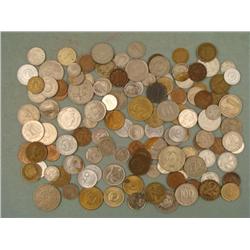 135 Mixed Foreign World Coins - Maybe Some Silver