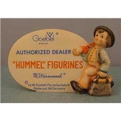 Goebel Hummel MERRY WANDERER Dealer Plaque 187 Figurine