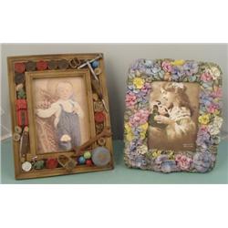 2 Decorative Childrens Picture Frames Boy & Girl 5 x 7