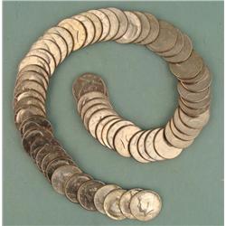 65 Diff Date Kennedy Halves 1964-2004 6 Silver Most UNC