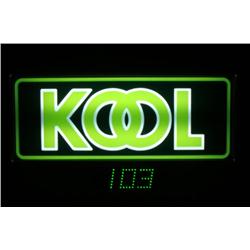 Kool Cigarette Advertising Sign w/ Clock 1993 MIB