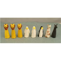 8 Poco A Poco Finger Puppet Animals Hand Made in Peru