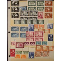 50+ United Nations US Stamps w/ Plate Blocks MINT