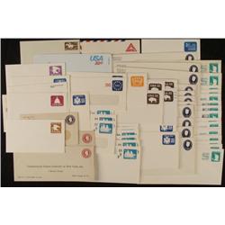 60+ Unused US Postal Envelopes w/ Printed Stamps 1960s