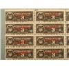 Image 2 : 55 Colombia Specimen Revenue Stamps Plate Block 3 Cent
