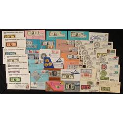 44 Painted FDC Covers Numismatic Convention Stamps
