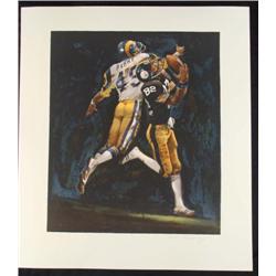Merv Corning S/N Print Steelers Stallworth Super Bowl