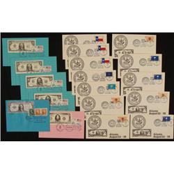18 Artist Painted FDC Covers Numismatic Stamps Meisels
