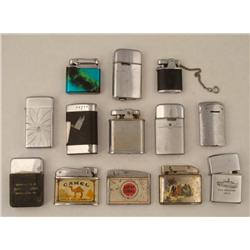 13 Vintage Cigarette Lighters Advertising, Camel, More