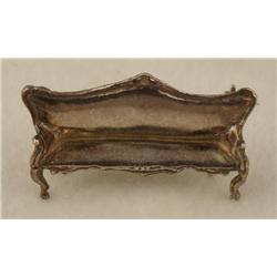 Sterling Silver Couch Pin Sofa Brooch