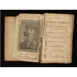 Works of Flavius Josephus 1836 Antique Jewish Book