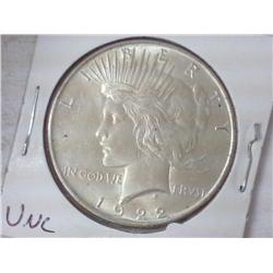 1922 PEACE SILVER DOLLAR (UNC)