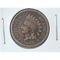 1862 INDIAN HEAD CENT (VF)