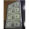 Image 1 : UNCUT SHEET OF 4-2003 $2 FRN'S (UNC)