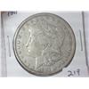 Image 1 : 1891-CC MORGAN SILVER DOLLAR
