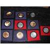 Image 1 : 10 US MINT COMMEMORATIVE MEDALS, BICENTENNIAL &  FIRST MEDALS (ONE MONEY)