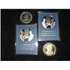 Image 1 : 2 POPJOY MINT SURRY ENGLAND COMMEMORATIVE COINS, 2  STERLING NIXON RUSSIAN MEDALS