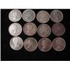 Image 1 : 12 CANANDIAN SILVER DOLLARS 1959-1964 (ONE MONEY)