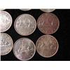 Image 6 : 12 CANANDIAN SILVER DOLLARS 1959-1964 (ONE MONEY)