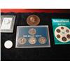Image 1 : 1976 BICENTENNIAL MEDAL, STERLING 1972  PRESIDENTIAL CAMPAIGNE MEDAL, LG. ABE LINCOLN  RELIFE, 4 NEW