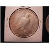 Image 6 : 3 PEACE DOLLARS- 2-1923, 1924 (ONE MONEY)