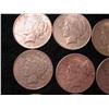 Image 2 : 9 SILVER PEACE DOLLARS-1924, 5-1925, 3-1927