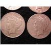 Image 3 : 9 SILVER PEACE DOLLARS-1924, 5-1925, 3-1927