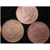 Image 4 : 9 SILVER PEACE DOLLARS-1924, 5-1925, 3-1927